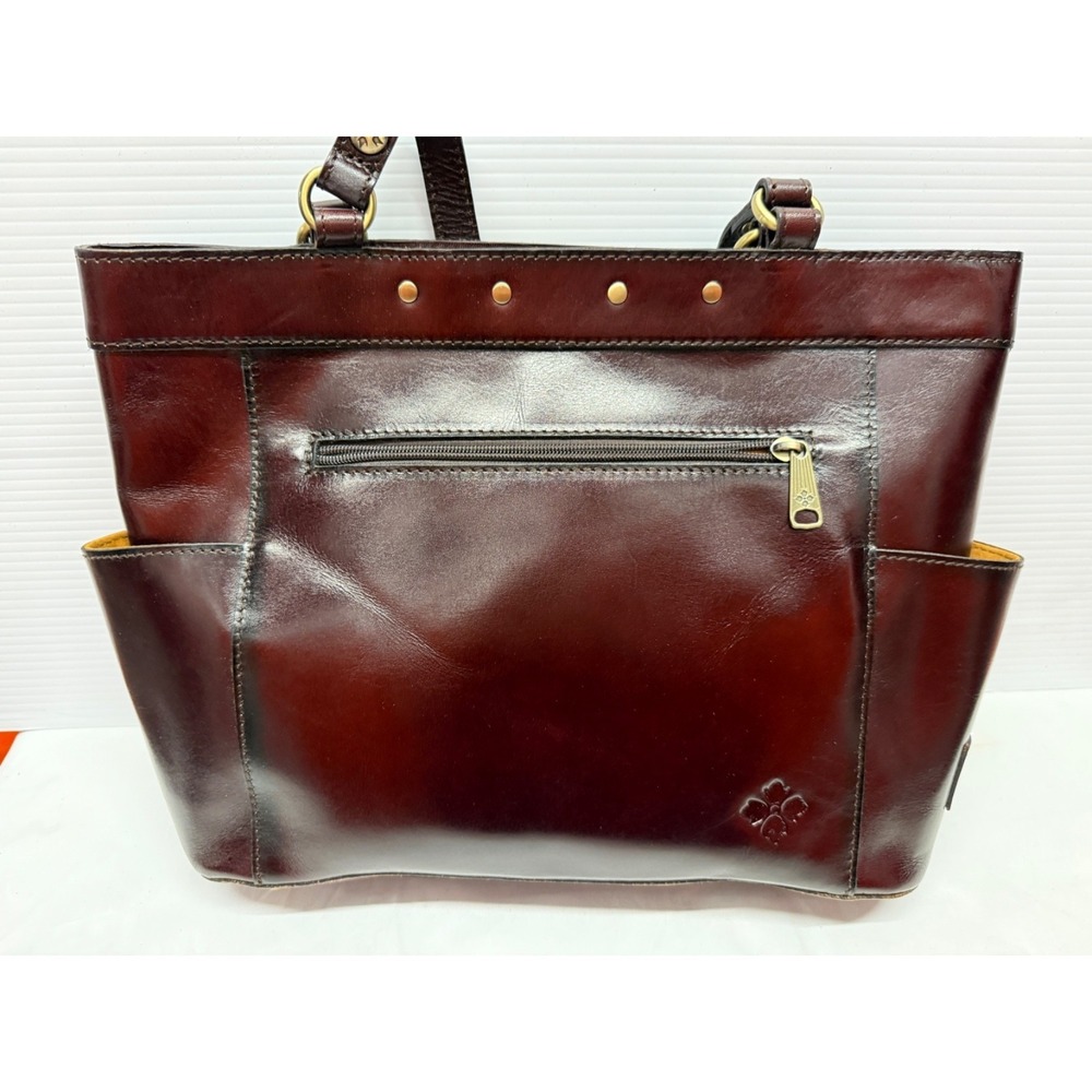 NWT PATRICIA NASH Rayleigh TOTE BAG CALF HAIR LEOPARD Leather‎ brown NWOT - Picture 6 of 10